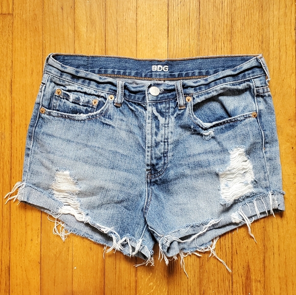 Urban Outfitters Pants - UO BDG TOMGIRL Distressed Jean Shorts